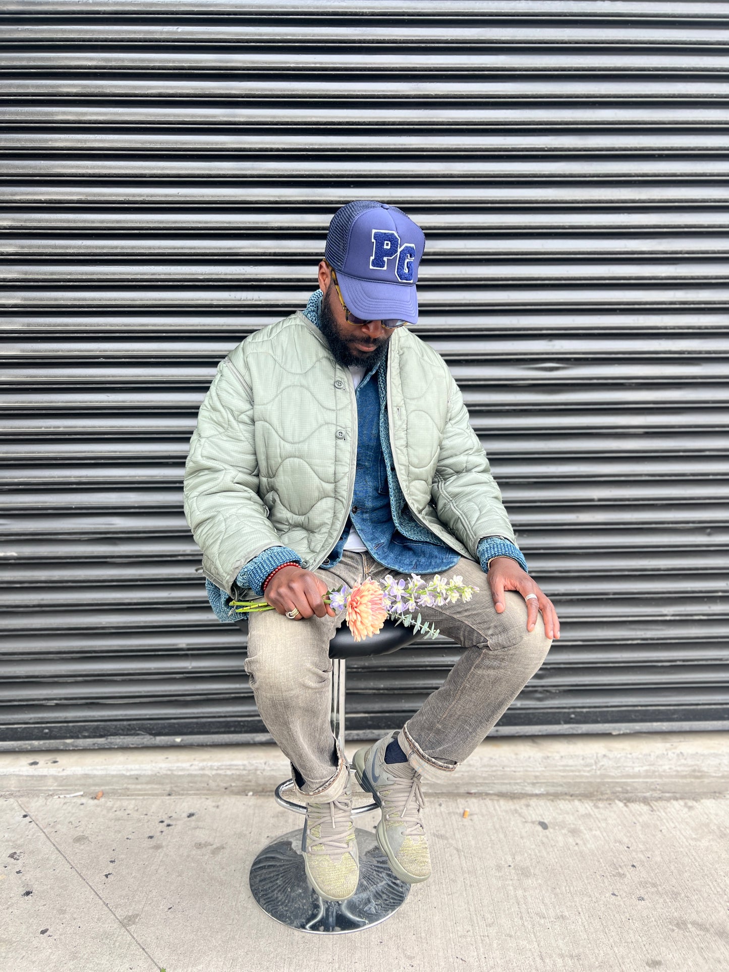 PG “The Hoya” Navy George Town Hoya collegiate Trucker